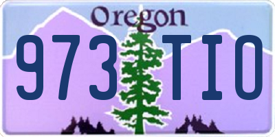OR license plate 973TIO