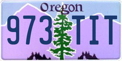 OR license plate 973TIT