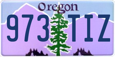 OR license plate 973TIZ