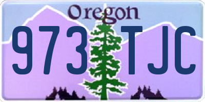 OR license plate 973TJC