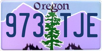 OR license plate 973TJE