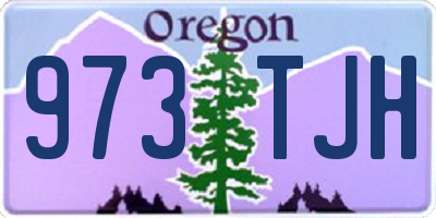 OR license plate 973TJH