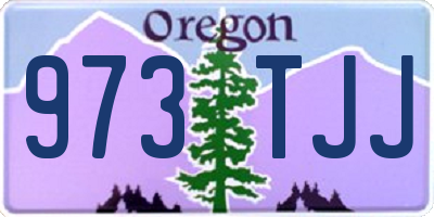 OR license plate 973TJJ