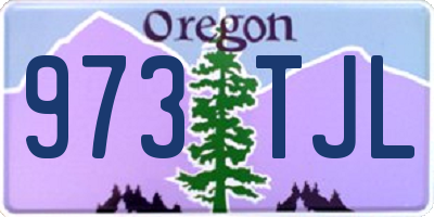 OR license plate 973TJL
