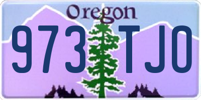 OR license plate 973TJO