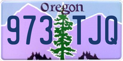 OR license plate 973TJQ