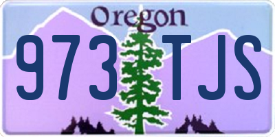 OR license plate 973TJS