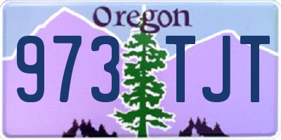 OR license plate 973TJT