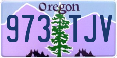 OR license plate 973TJV