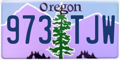 OR license plate 973TJW
