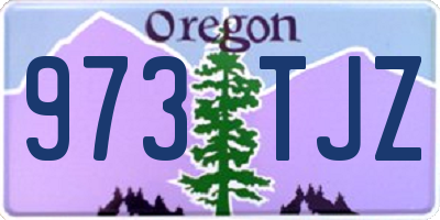 OR license plate 973TJZ