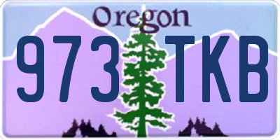 OR license plate 973TKB