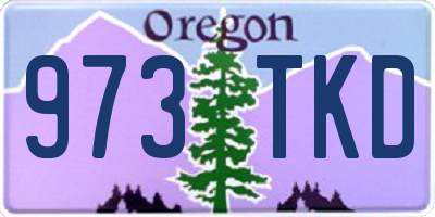 OR license plate 973TKD