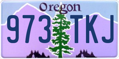 OR license plate 973TKJ