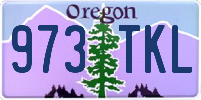 OR license plate 973TKL