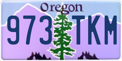 OR license plate 973TKM