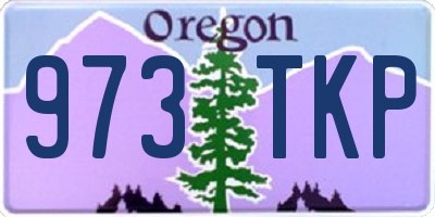 OR license plate 973TKP
