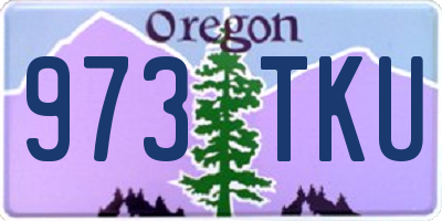 OR license plate 973TKU
