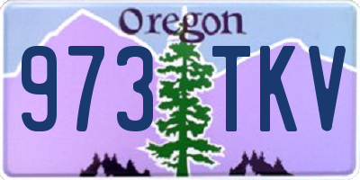 OR license plate 973TKV