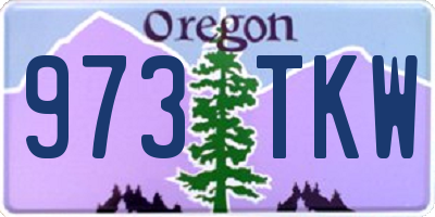 OR license plate 973TKW