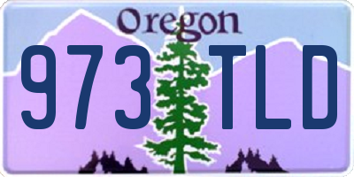 OR license plate 973TLD