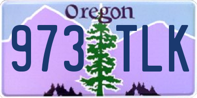 OR license plate 973TLK
