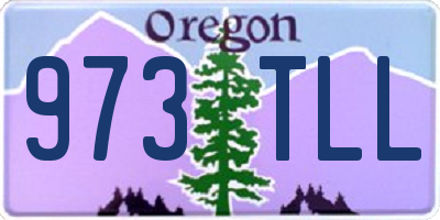 OR license plate 973TLL