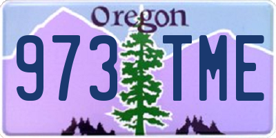 OR license plate 973TME