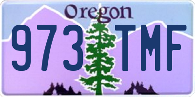 OR license plate 973TMF