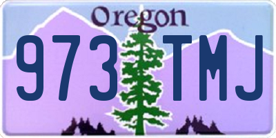 OR license plate 973TMJ