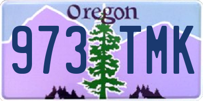 OR license plate 973TMK