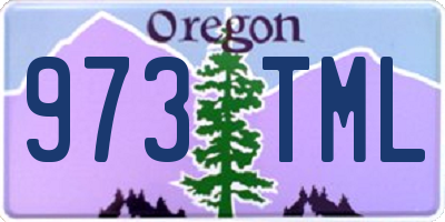 OR license plate 973TML