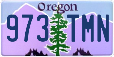 OR license plate 973TMN