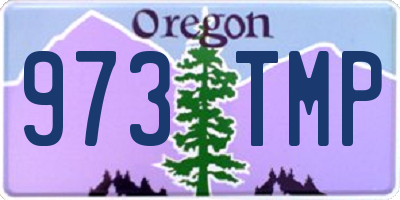 OR license plate 973TMP
