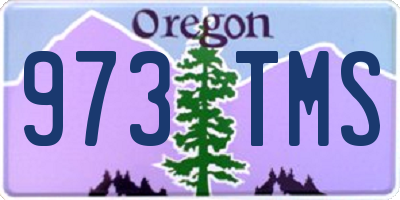 OR license plate 973TMS