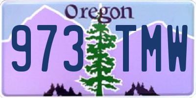 OR license plate 973TMW