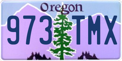 OR license plate 973TMX