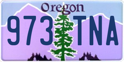 OR license plate 973TNA