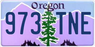OR license plate 973TNE