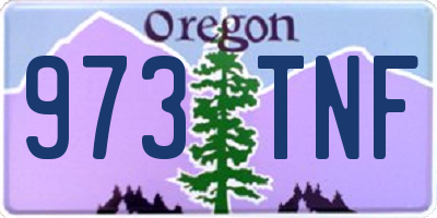 OR license plate 973TNF
