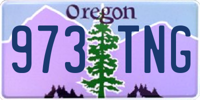 OR license plate 973TNG