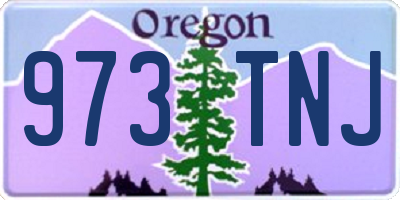 OR license plate 973TNJ