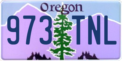 OR license plate 973TNL