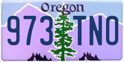 OR license plate 973TNO