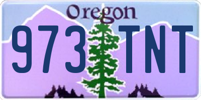 OR license plate 973TNT