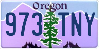 OR license plate 973TNY
