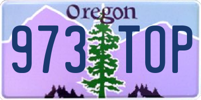 OR license plate 973TOP