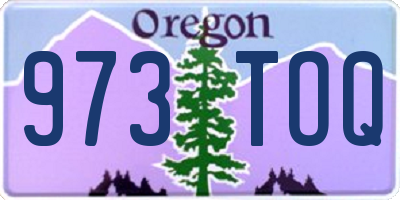 OR license plate 973TOQ
