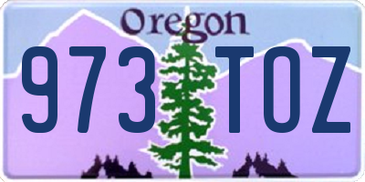 OR license plate 973TOZ