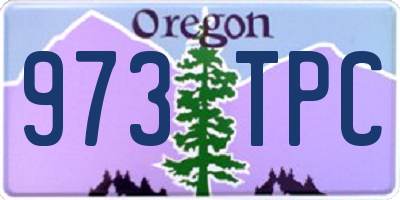 OR license plate 973TPC